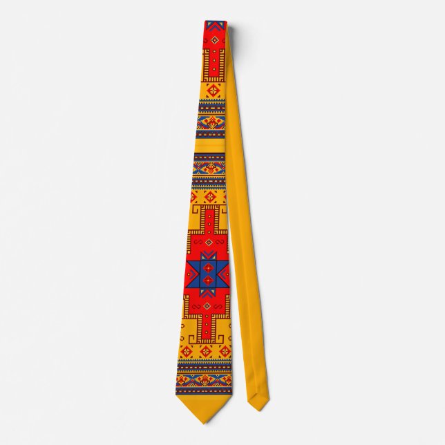 Armenian Folk Art Neck Tie (Front)