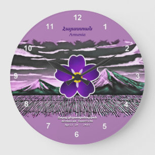 Armenian Genocide Acrylic Wall Clock