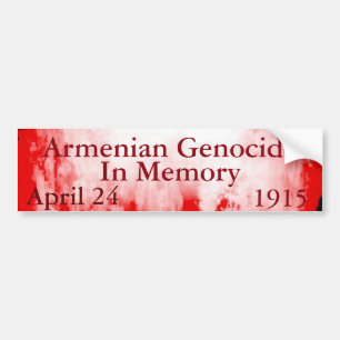Armenian Genocide Bumpersticker Bumper Sticker