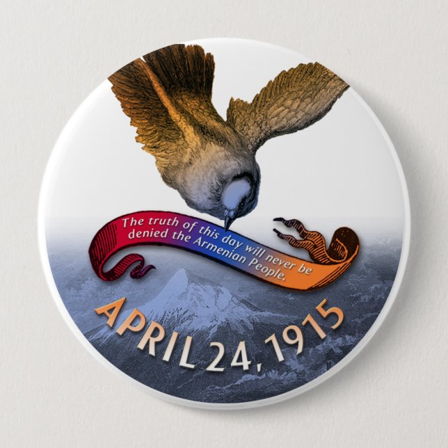 Armenian Genocide Button (Front)