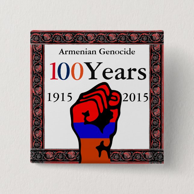Armenian Genocide Button (Front)