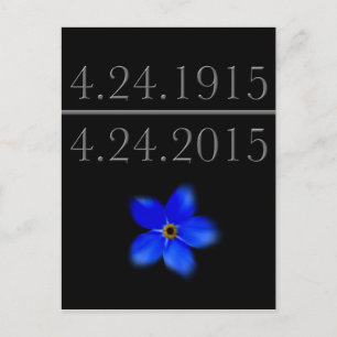 Armenian Genocide Forget Me Not Postcard