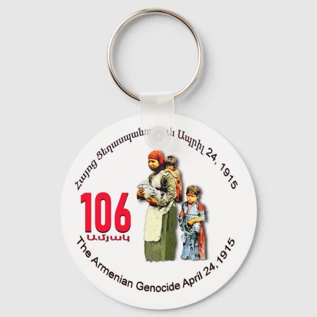 Armenian Genocide Key Ring (Front)