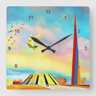 Armenian Genocide Memorial Square Wall Clock