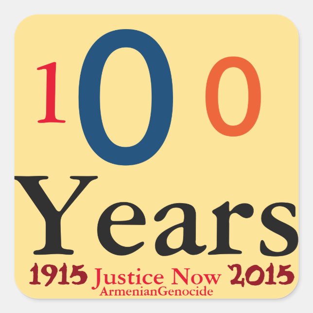 Armenian Genocide Sticker (Front)