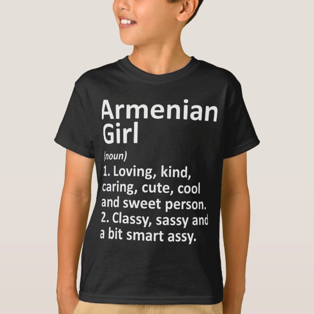 ARMENIAN GIRL ARMENIA Gift Funny Country Home Root T-Shirt (Front)