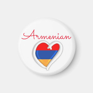 Armenian Heart Heritage Magnet
