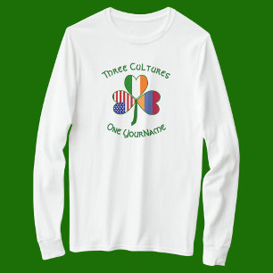 Armenian Irish American Flags Shamrock Personalise T-Shirt