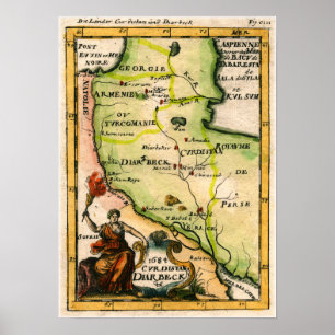 Armenian Map of 1684 Poster