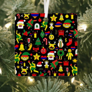 Armenian Metal Square Ornament