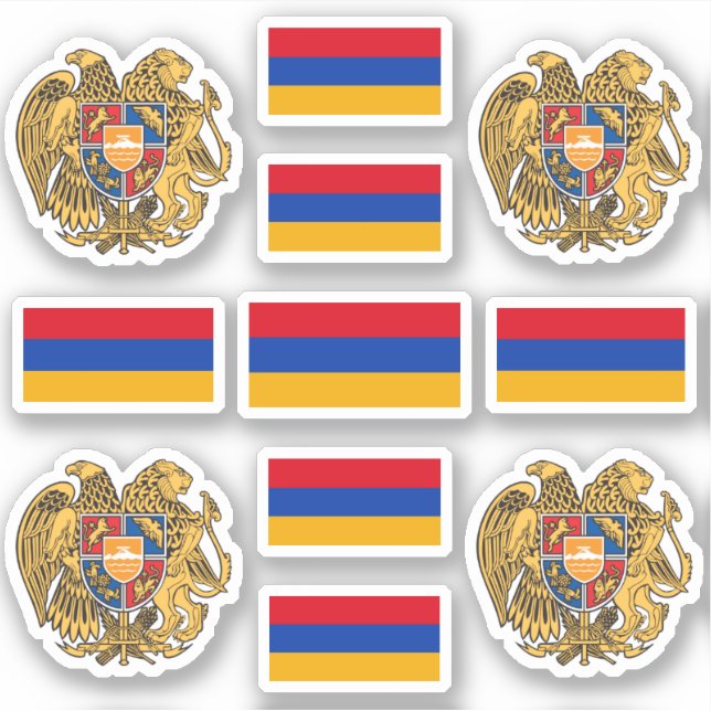 Armenian national symbols /Coat of arms and flag (Front)