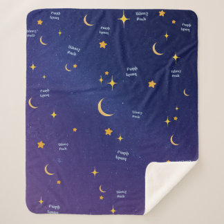 Armenian Night Sky Sweet Dreams Sherpa Blanket 
