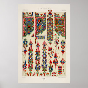 Armenian pattern from Lornement Polychrome (1888)  Poster