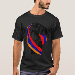 Armenian Pride Flag Fist Resist T-Shirt