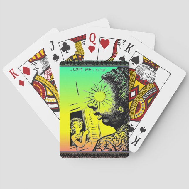 Armenian Saying Bicycle Playing Cards (Back)