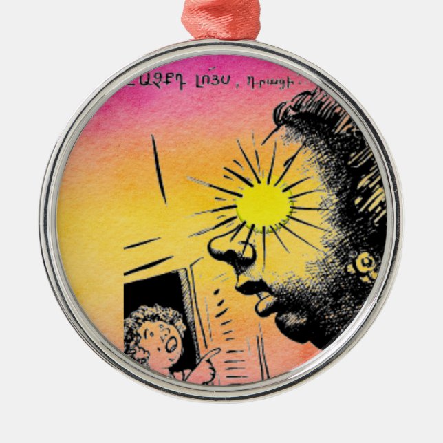 Armenian Saying Metal Tree Decoration (Front)