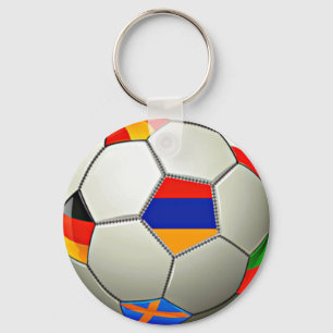 Armenian Soccer Key Ring