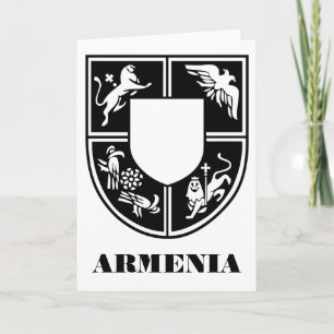 Armenian State Emblem Contemporary Art Card