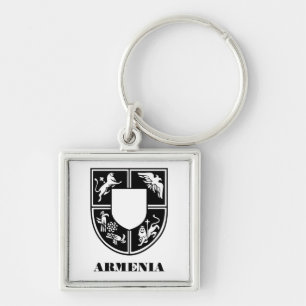 Armenian State Emblem Contemporary Art Key Ring