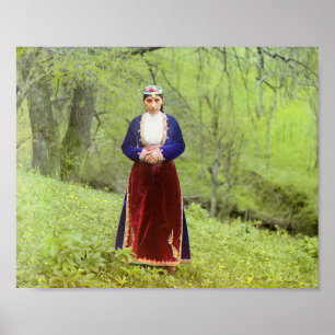 Armenian Woman - 1912 Vintage Colour Photo Poster