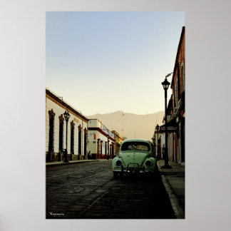 Armenta y Lopez street Oaxaca. Poster