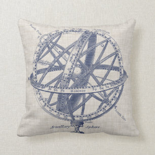 Armillary Sphere Diagram Cushion