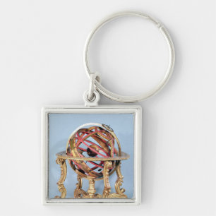 Armillary sphere key ring