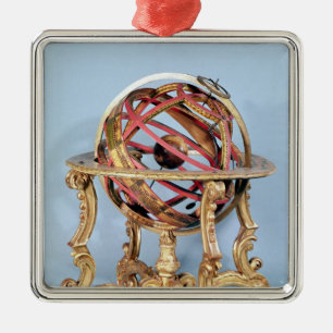 Armillary sphere metal tree decoration