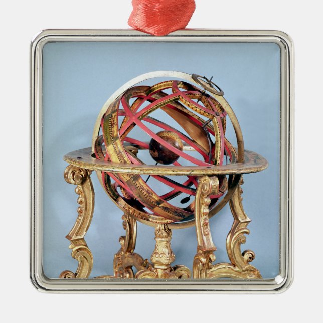Armillary sphere metal tree decoration (Front)