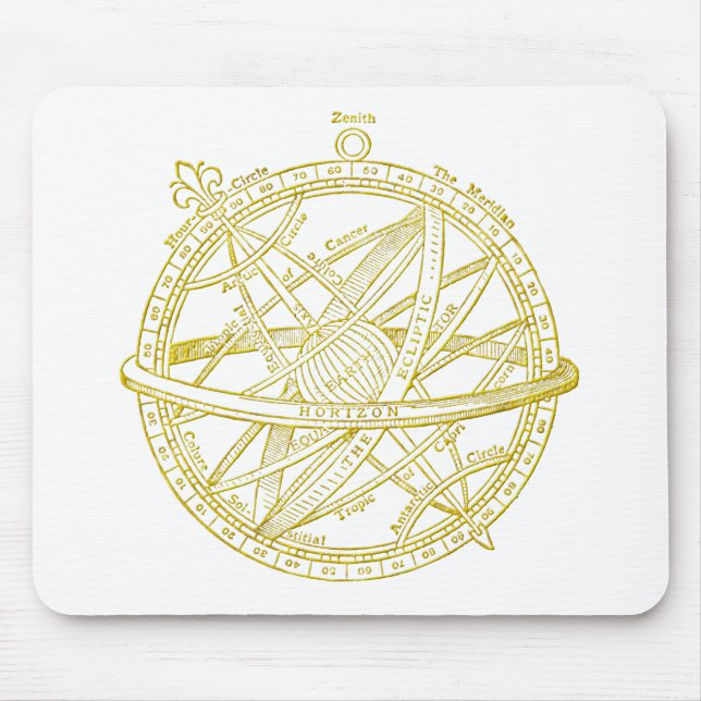 Armillary sphere mouse mat (Front)