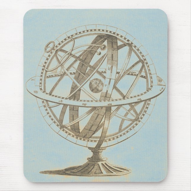 Armillary Sphere Original Sketch Mouse Pad (Front)