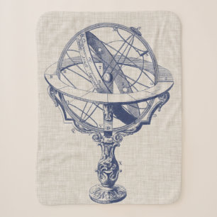 Armillary Sphere Sherpa Blanket