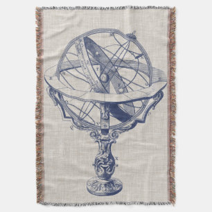Armillary Sphere Throw Blanket