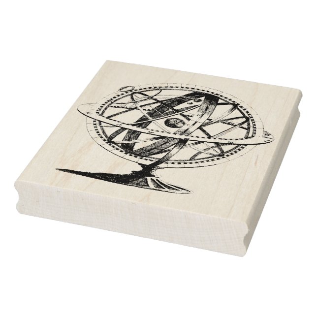 Armillary Sphere Vintage Rubber Art Stamp (Stamp)