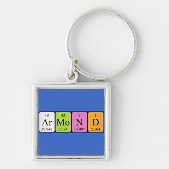 Armond periodic table name keyring (Front)