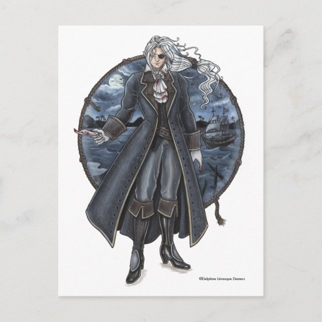 Armond's Letter Gothic Pirate Postcard (Front)