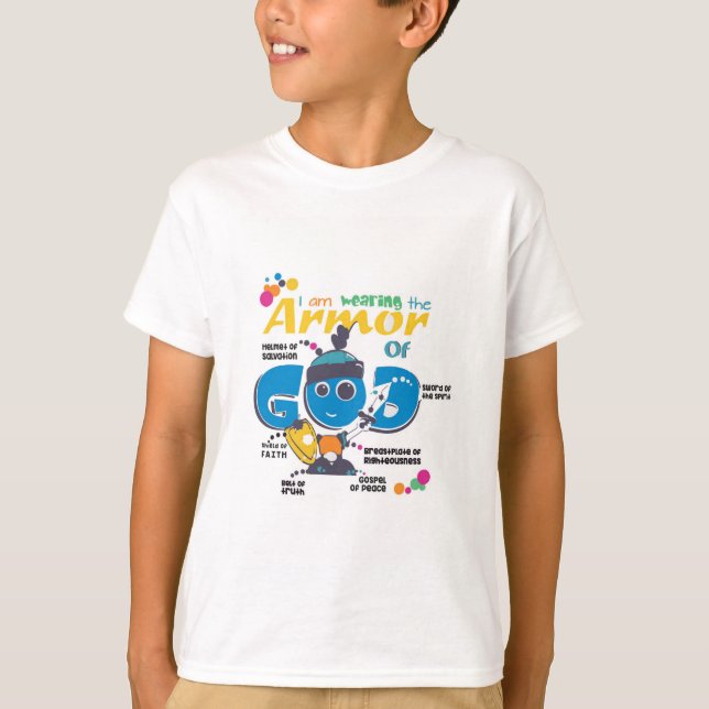 Armor of God Kids Soft T-Shirt (Front)