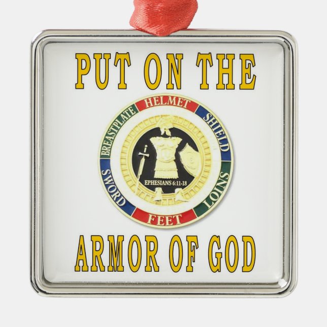 ARMOR OF GOD METAL TREE DECORATION (Front)