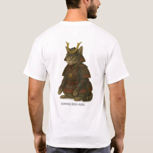 Armored Cat Warrior Illustration T-Shirt