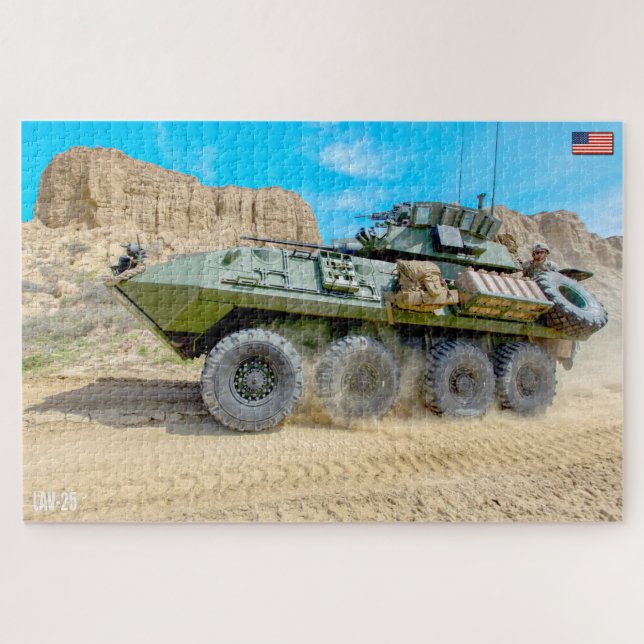ARMORED PERSONNEL CARRIER – LAV-25 (20x30 inch) Jigsaw Puzzle (Horizontal)