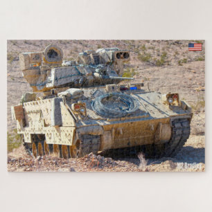 ARMORED PERSONNEL CARRIER M2 Bradley (20x30 inch) Jigsaw Puzzle