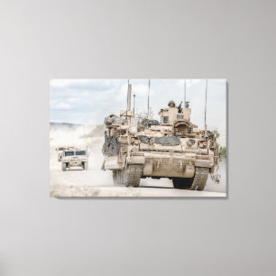 ARMORED PERSONNEL CARRIER - M2 Bradley 24x36 Canvas Print