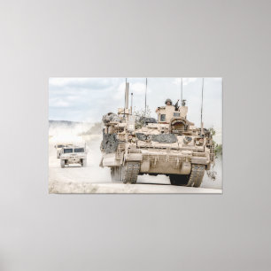 ARMORED PERSONNEL CARRIER - M2 Bradley 40x60 Canvas Print