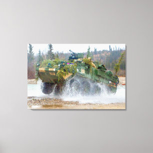 ARMORED PERSONNEL CARRIER - Stryker 24x36 Canvas Print