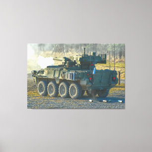 ARMORED PERSONNEL CARRIER - Stryker 32x48 Canvas Print