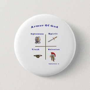Armour of God 6 Cm Round Badge
