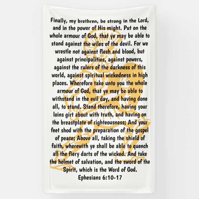 Armour of God  Banner (Vertical)