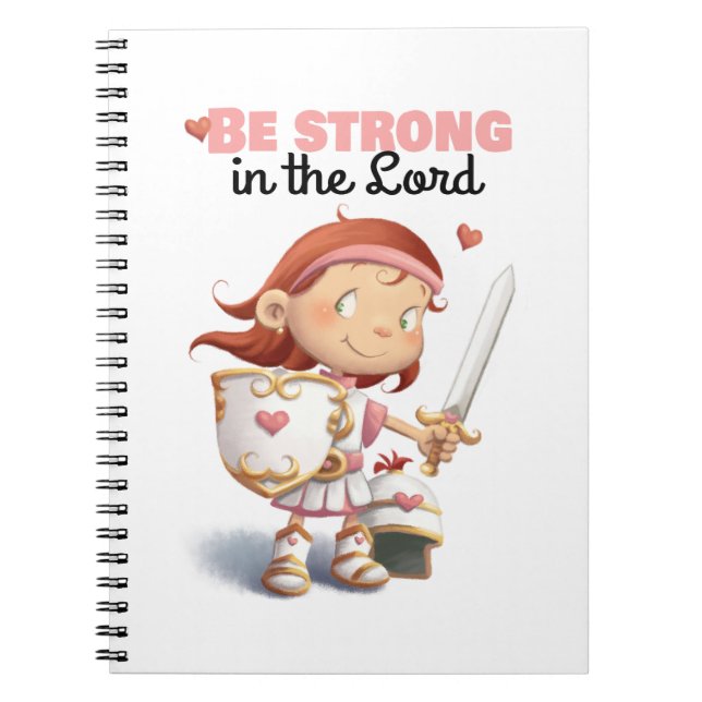 Armour of God Bible verse kids notebook (Front)