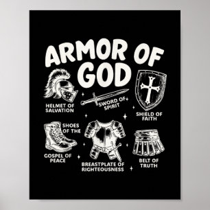 Armour Of God Christian Battle Gear Bible Verse Ep Poster