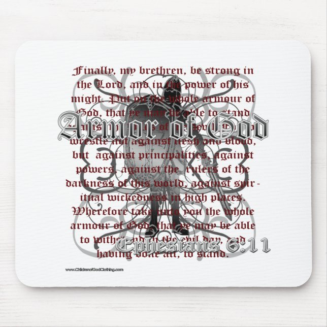 Armour of God Christian Merchandise Mouse Mat (Front)